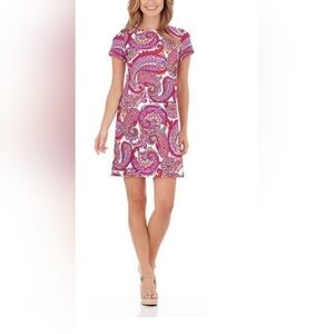 Jude Connally Ella Women's T-Shirt Dress in Paradise Fuchsia Size M NWOT